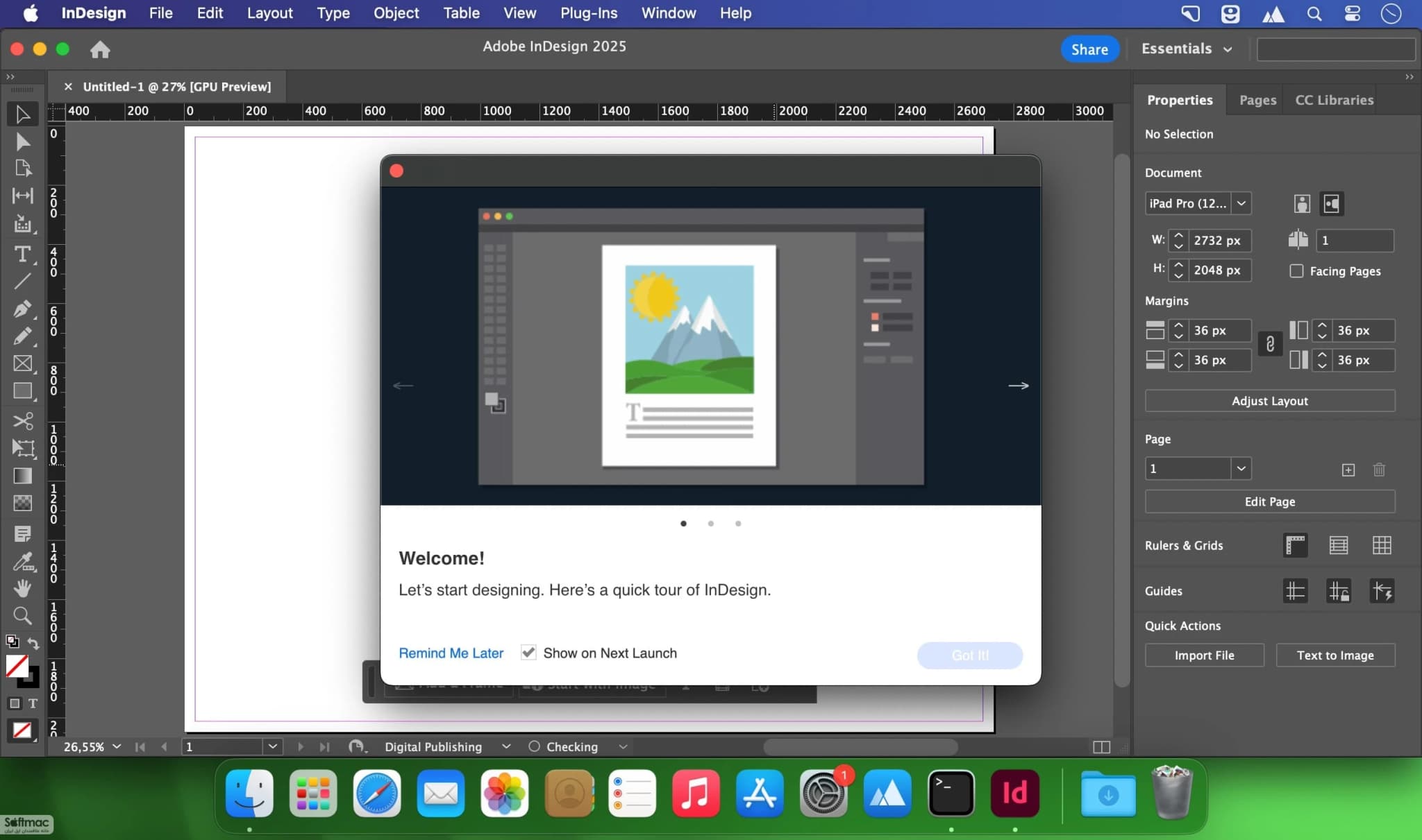 اسکرینشات 1 Adobe InDesign