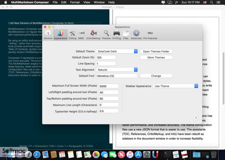 اسکرینشات 1 MultiMarkdown Composer Pro
