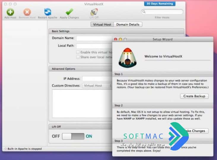 اسکرینشات 2 VirtualHostX
