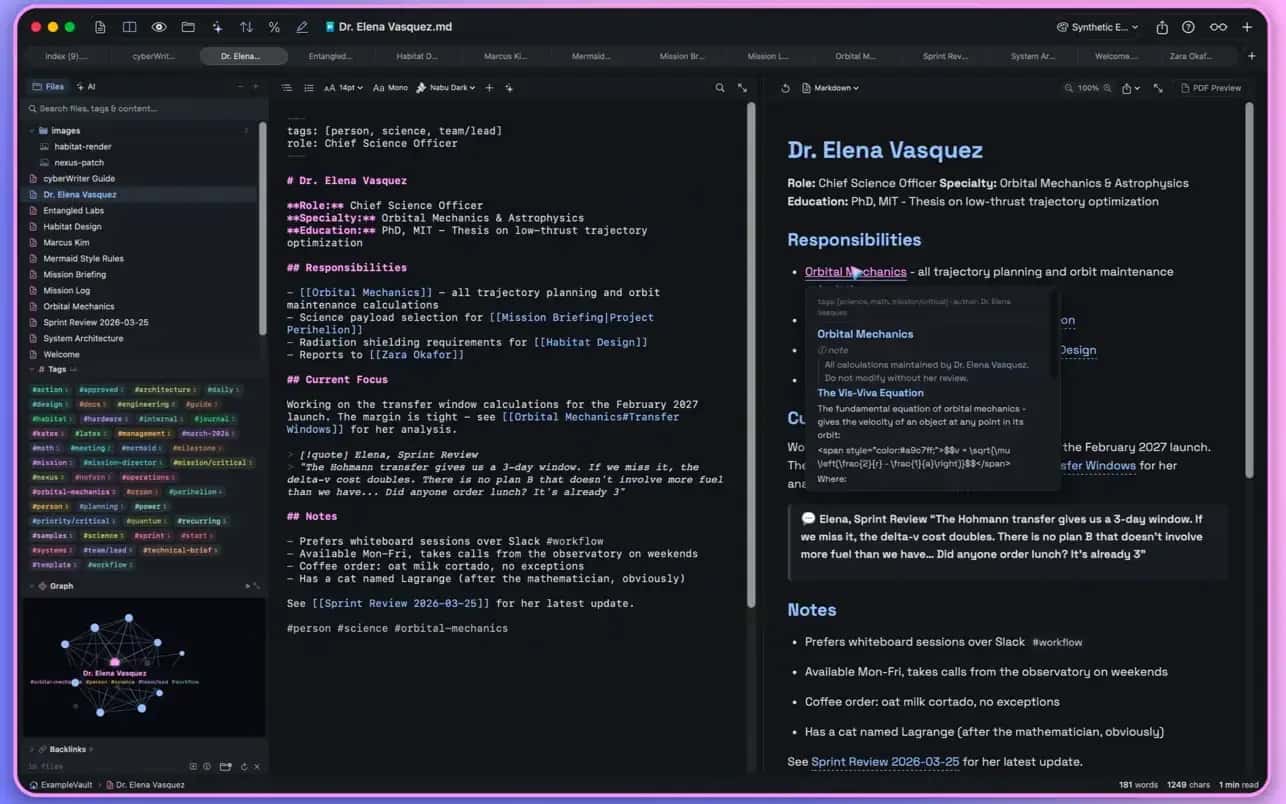 اسکرینشات 3 cyberWriter