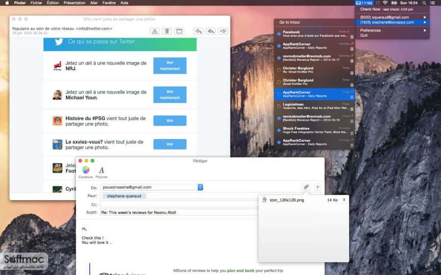 اسکرینشات 2 Mia for Gmail