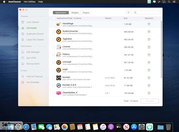 اسکرینشات 2 AweCleaner Professional