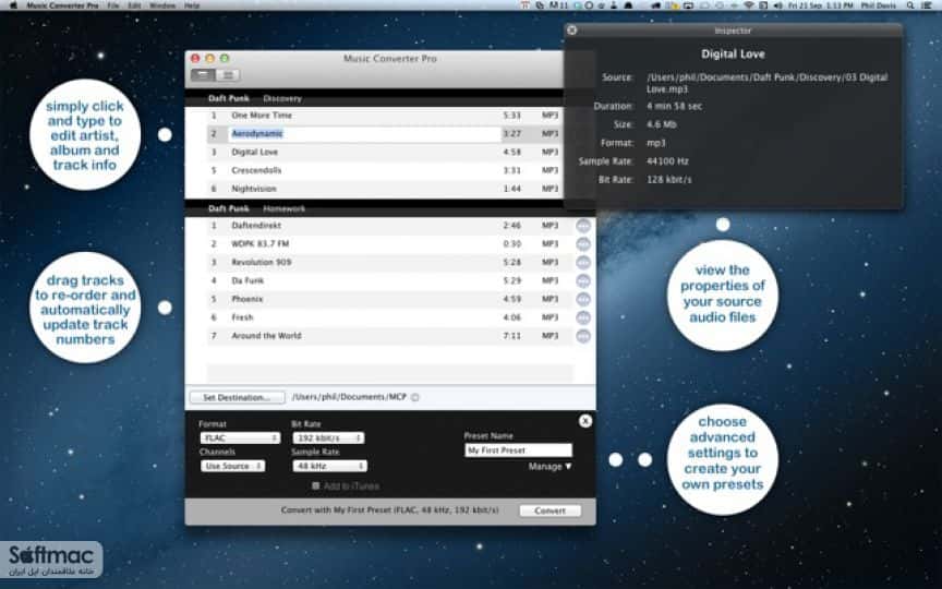 اسکرینشات 2 Music Converter Pro