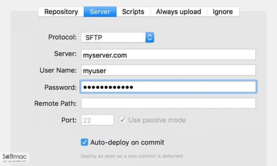 اسکرینشات 3 GitFTP-Deploy
