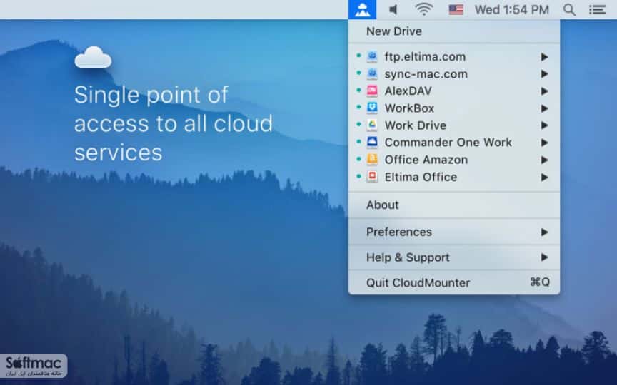 اسکرینشات 3 CloudMounter