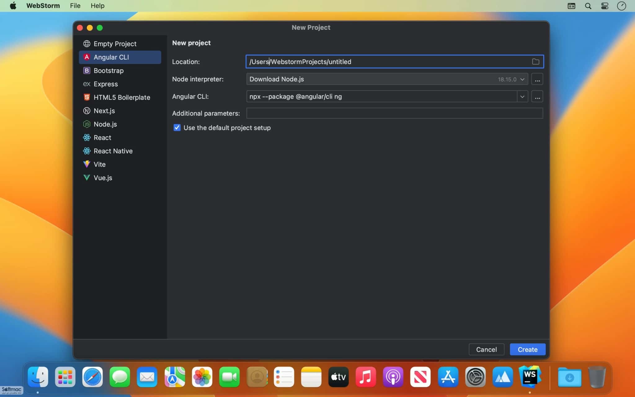 اسکرینشات 2 WebStorm