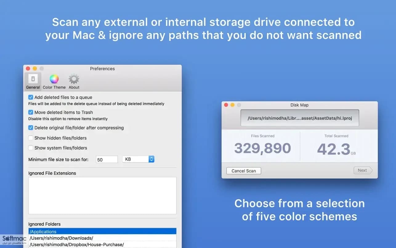 اسکرینشات 1 Disk Map: Visualize Disk Usage