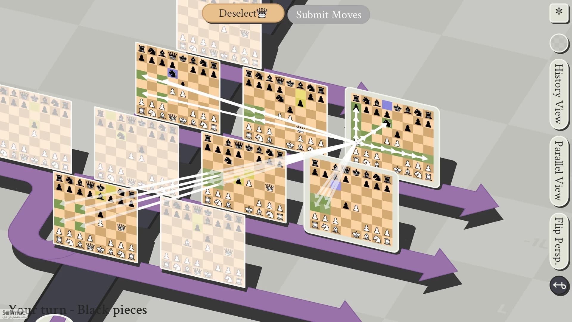 اسکرینشات 1 5D Chess With Multiverse Time Travel