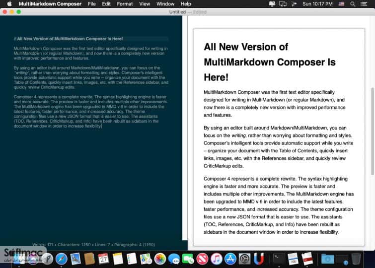 اسکرینشات 3 MultiMarkdown Composer Pro