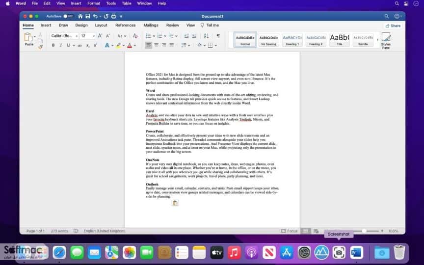 اسکرینشات 3 Microsoft Office 2021