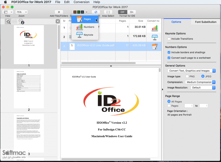 اسکرینشات 2 iWork Converter