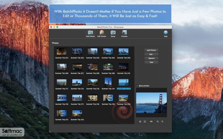 اسکرینشات 1 BatchPhoto Pro
