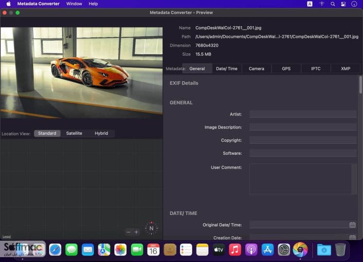 اسکرینشات 1 Metadata Converter