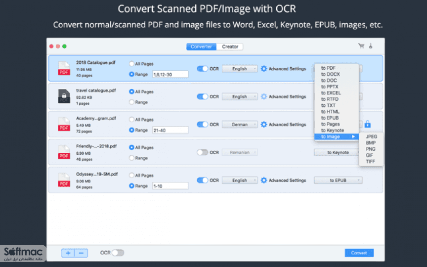اسکرینشات 4 PDF Converter OCR