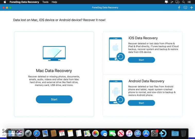 اسکرینشات 3 FoneDog Data Recovery