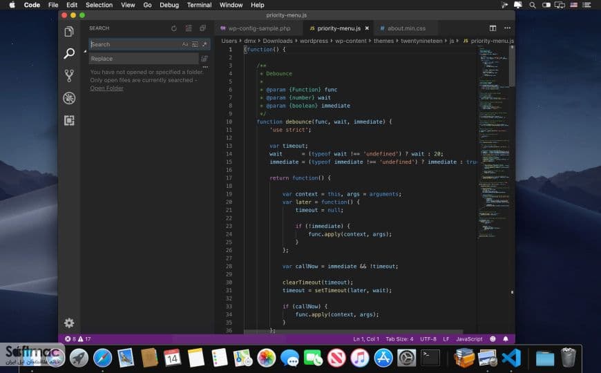 اسکرینشات 1 Visual Studio Code