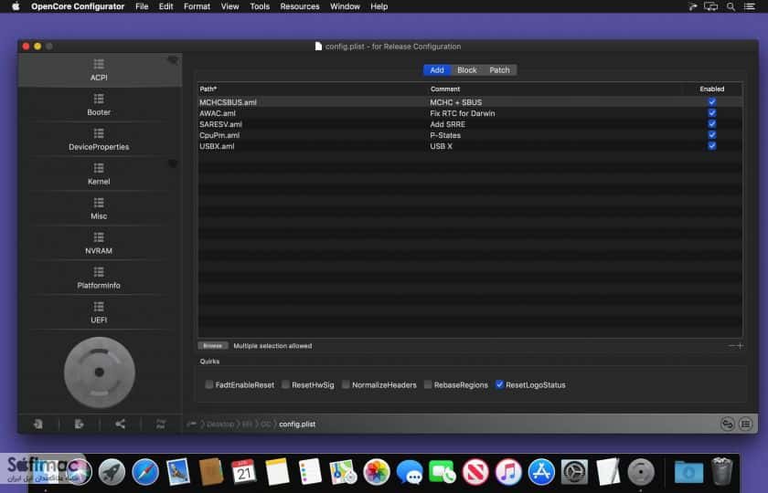 اسکرینشات 3 OpenCore Configurator