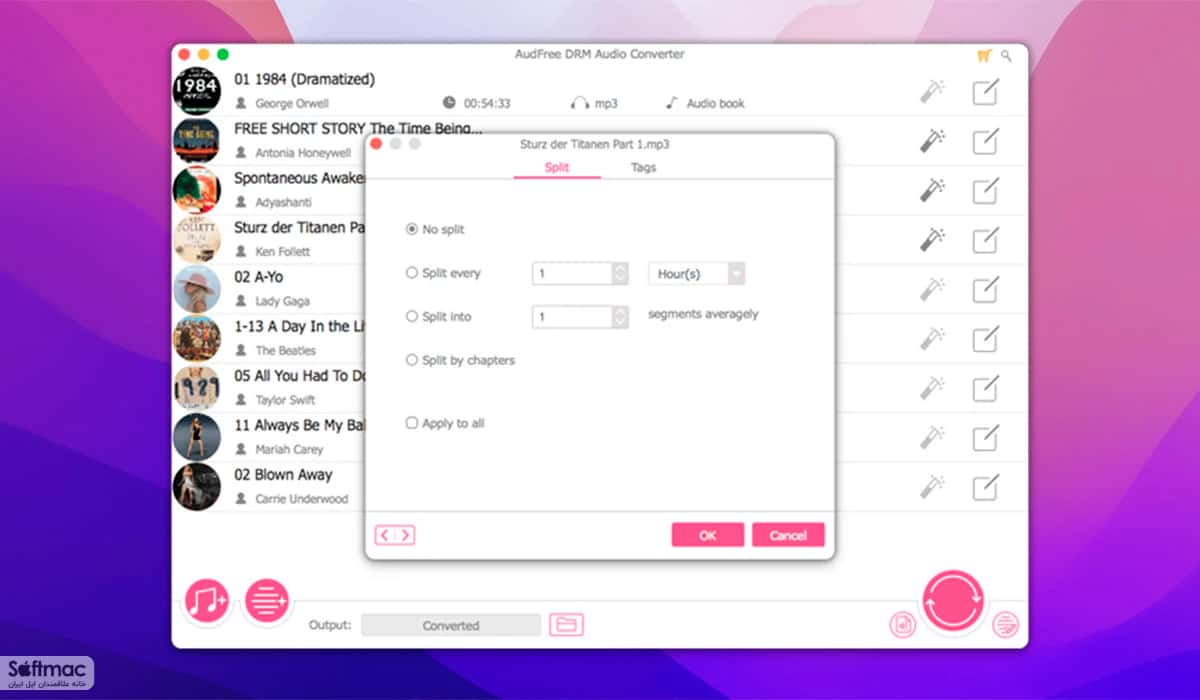اسکرینشات 2 AudFree DRM Audio Converter