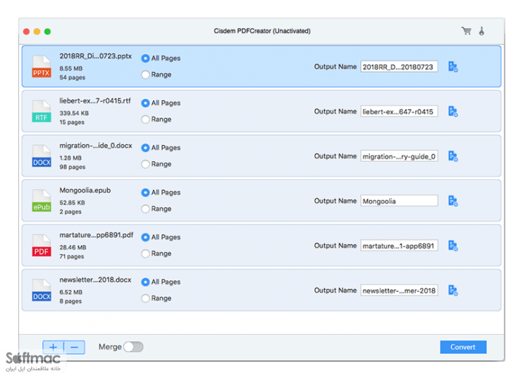 اسکرینشات 1 Cisdem PDFCreator