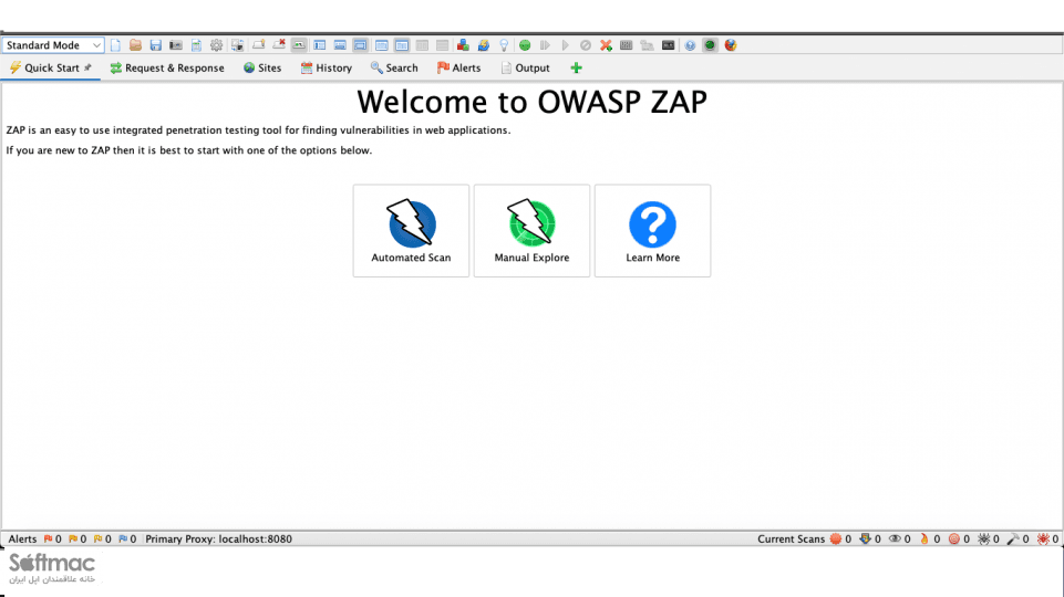 اسکرینشات 1 Owasp Zap