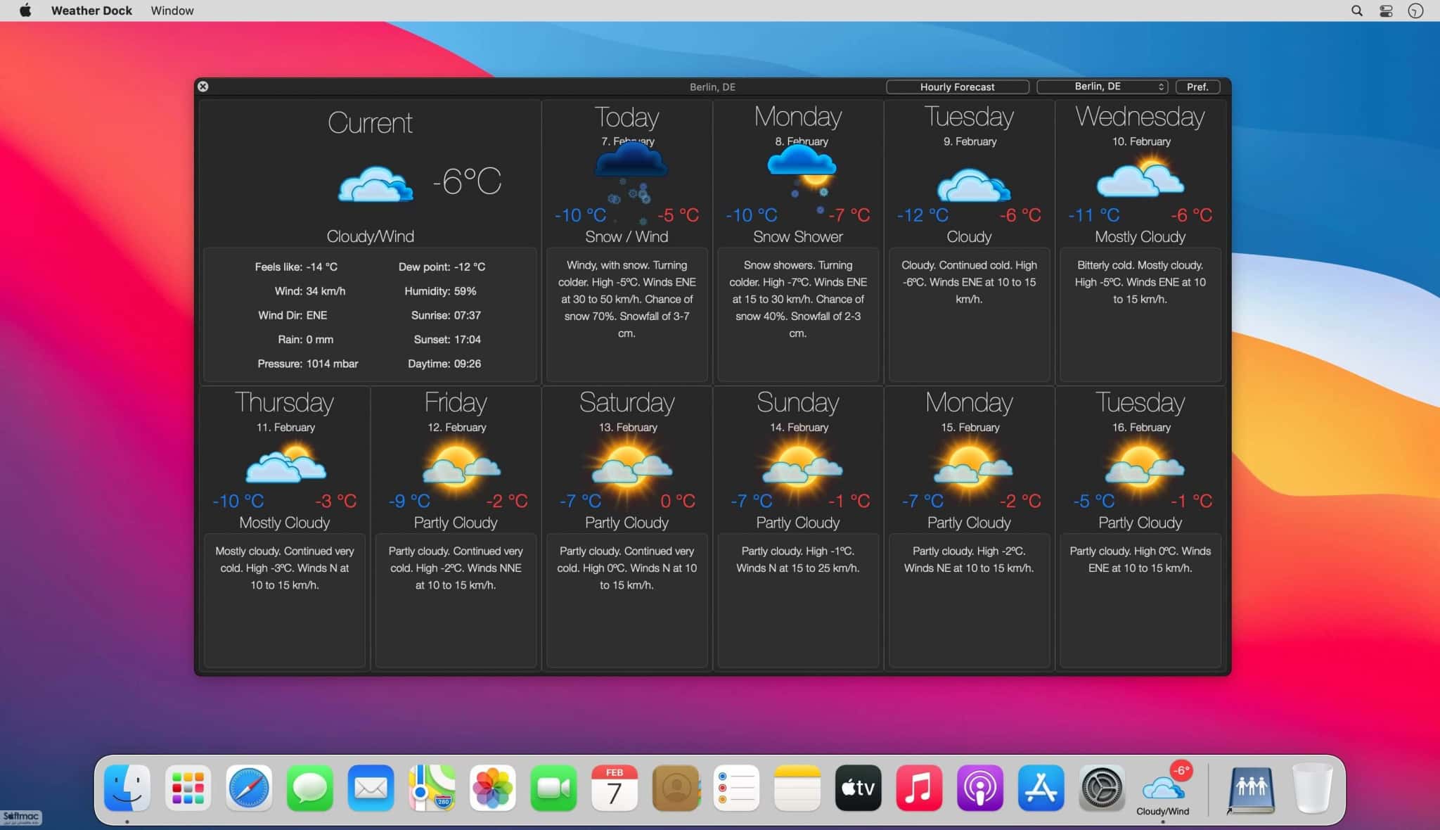 اسکرینشات 2 Weather Dock: Desktop forecast