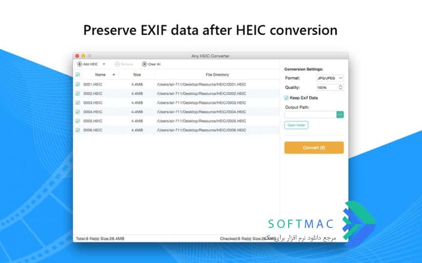 اسکرینشات 2 Any HEIC Converter