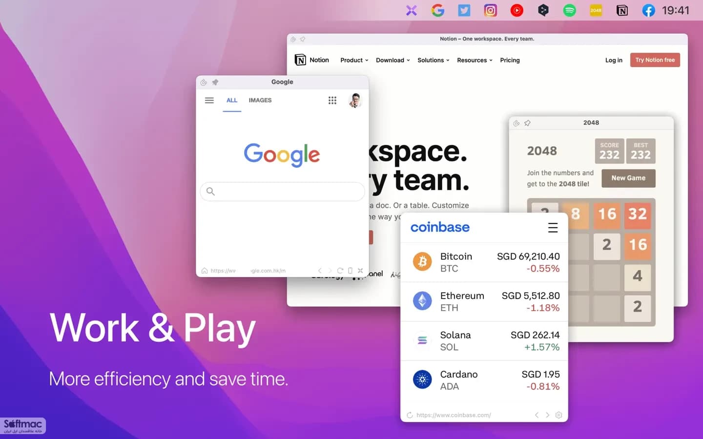 اسکرینشات 1 MenubarX Pro