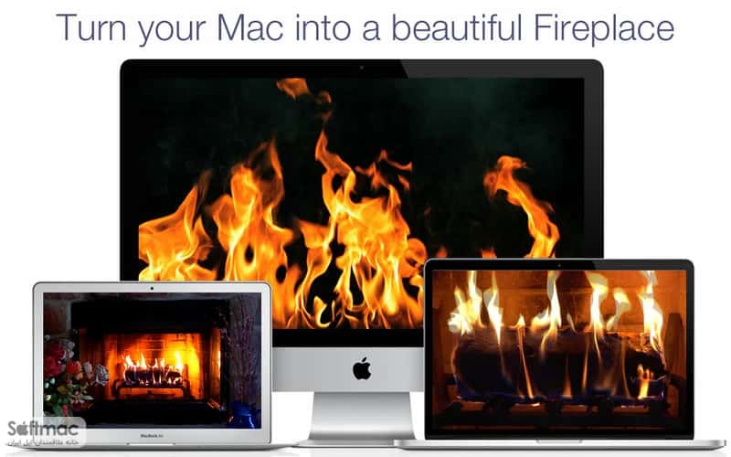 اسکرینشات 2 Fireplace Live HD Screensaver