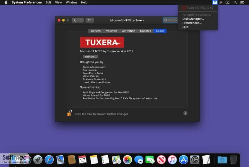 اسکرینشات 1 Tuxera NTFS