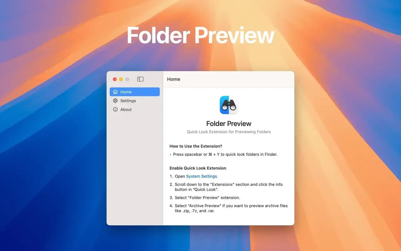 اسکرینشات 1 Folder Preview
