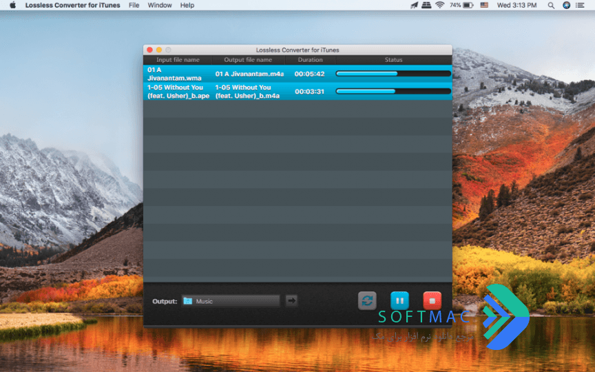 اسکرینشات 2 Lossless Converter for iTunes