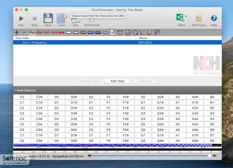 اسکرینشات 1 ToneGenerator