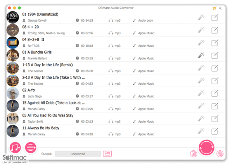 اسکرینشات 2 DRmare Audio Converter