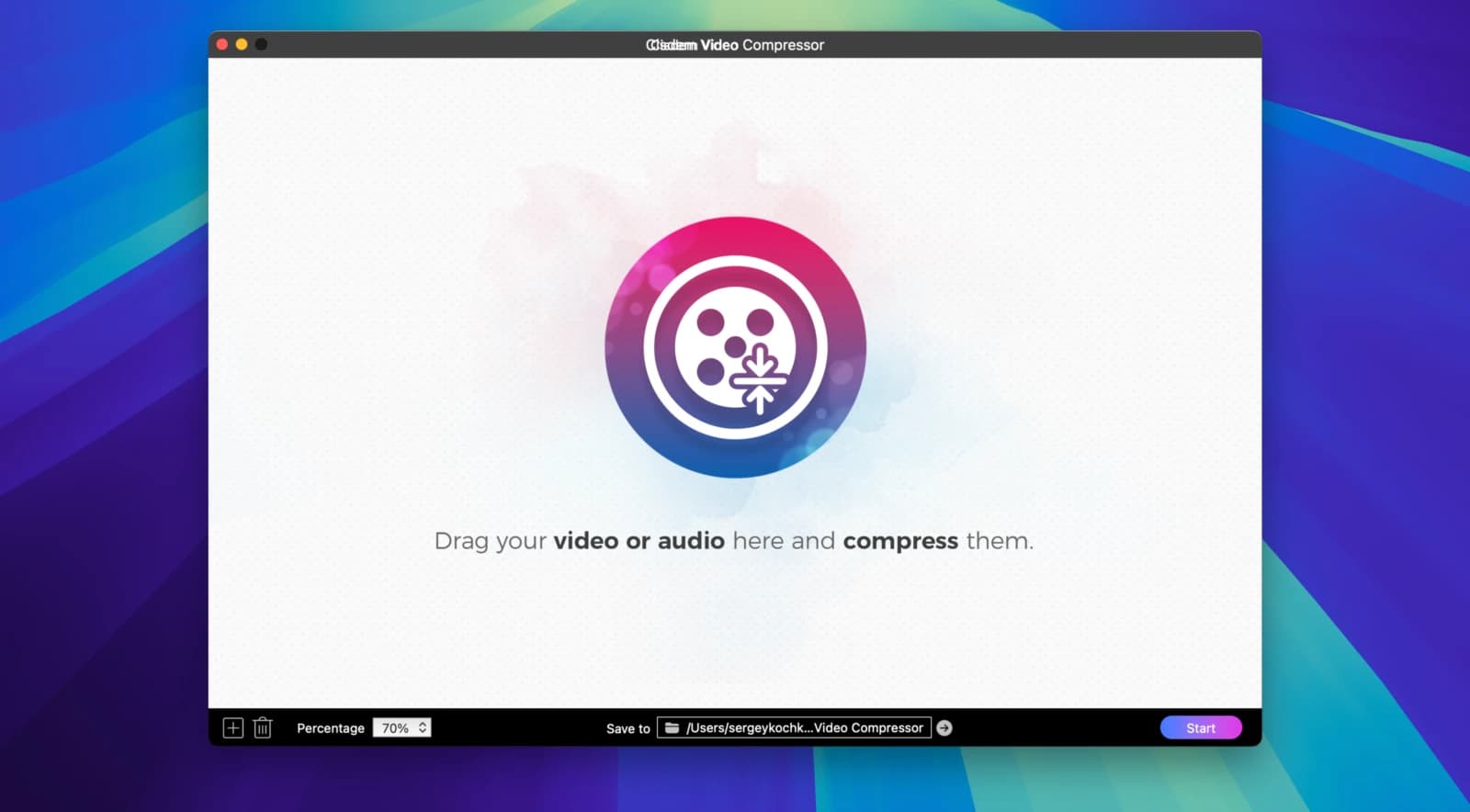 اسکرینشات 1 Cisdem Video Compressor