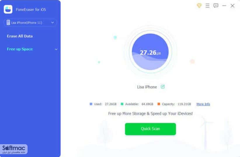 اسکرینشات 2 FoneLab FoneEraser for iOS