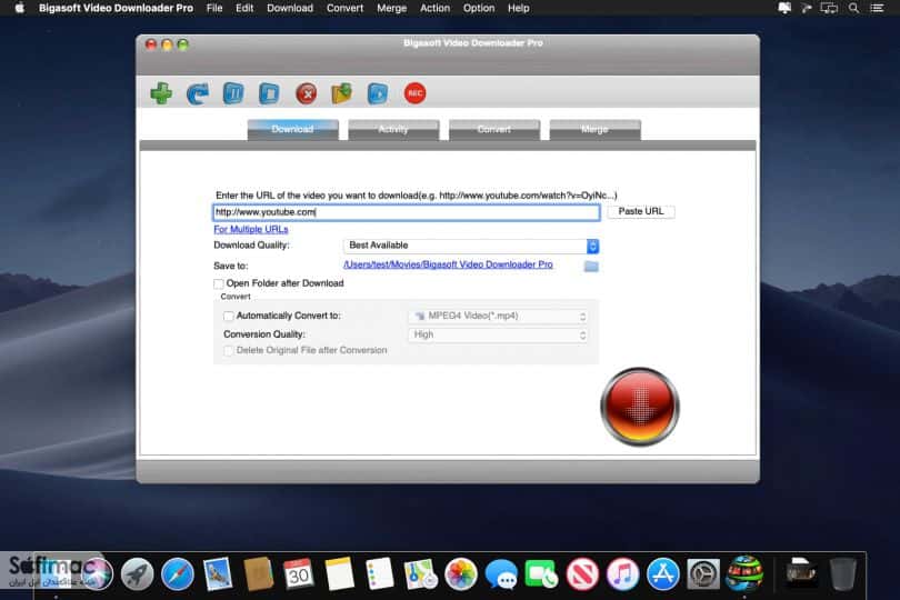 اسکرینشات 3 Bigasoft Video Downloader Pro