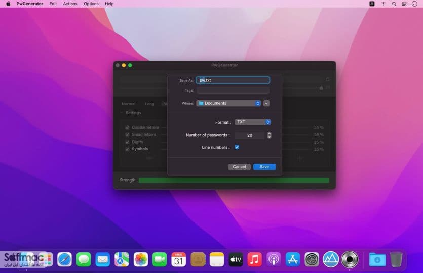 اسکرینشات 1 PwGenerator