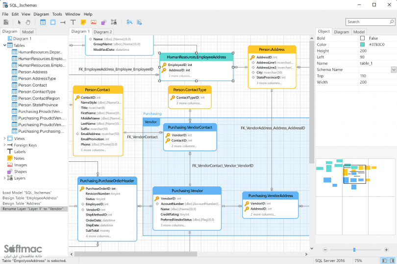 اسکرینشات 2 Navicat for SQL Server