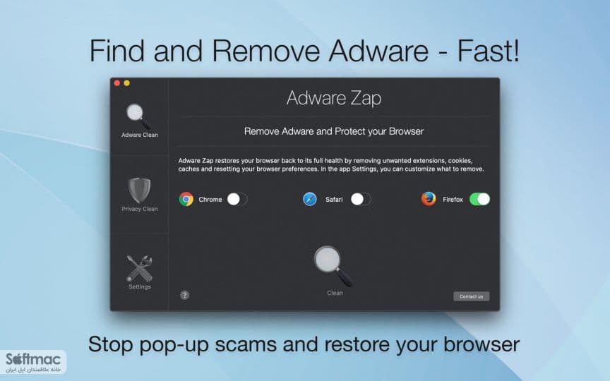 اسکرینشات 1 Adware Zap Pro