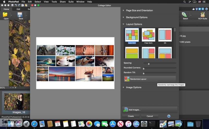 اسکرینشات 1 PhotoPad Professional