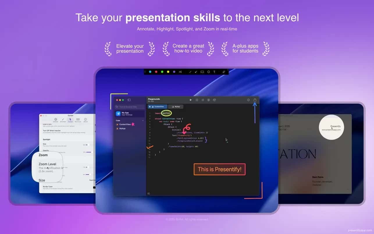 اسکرینشات 5 Presentify