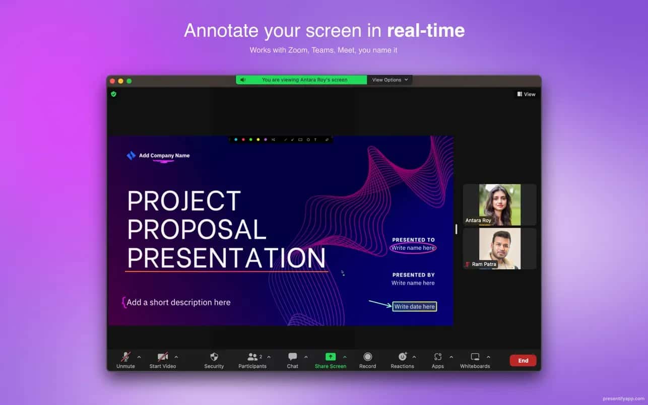 اسکرینشات 4 Presentify