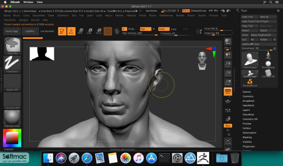 اسکرینشات 2 Pixologic ZBrush