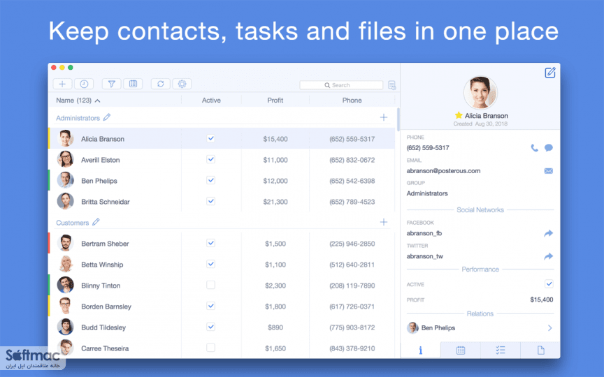 اسکرینشات 1 Top Contacts