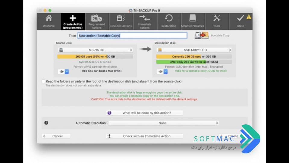اسکرینشات 1 Tri BACKUP Pro