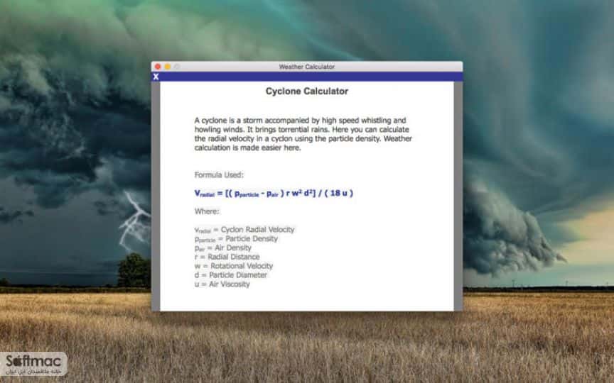 اسکرینشات 2 Weather Calculator