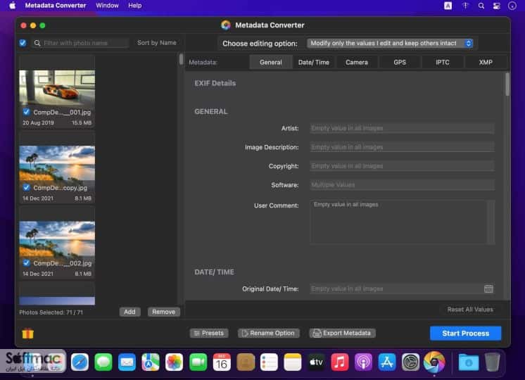 اسکرینشات 2 Metadata Converter