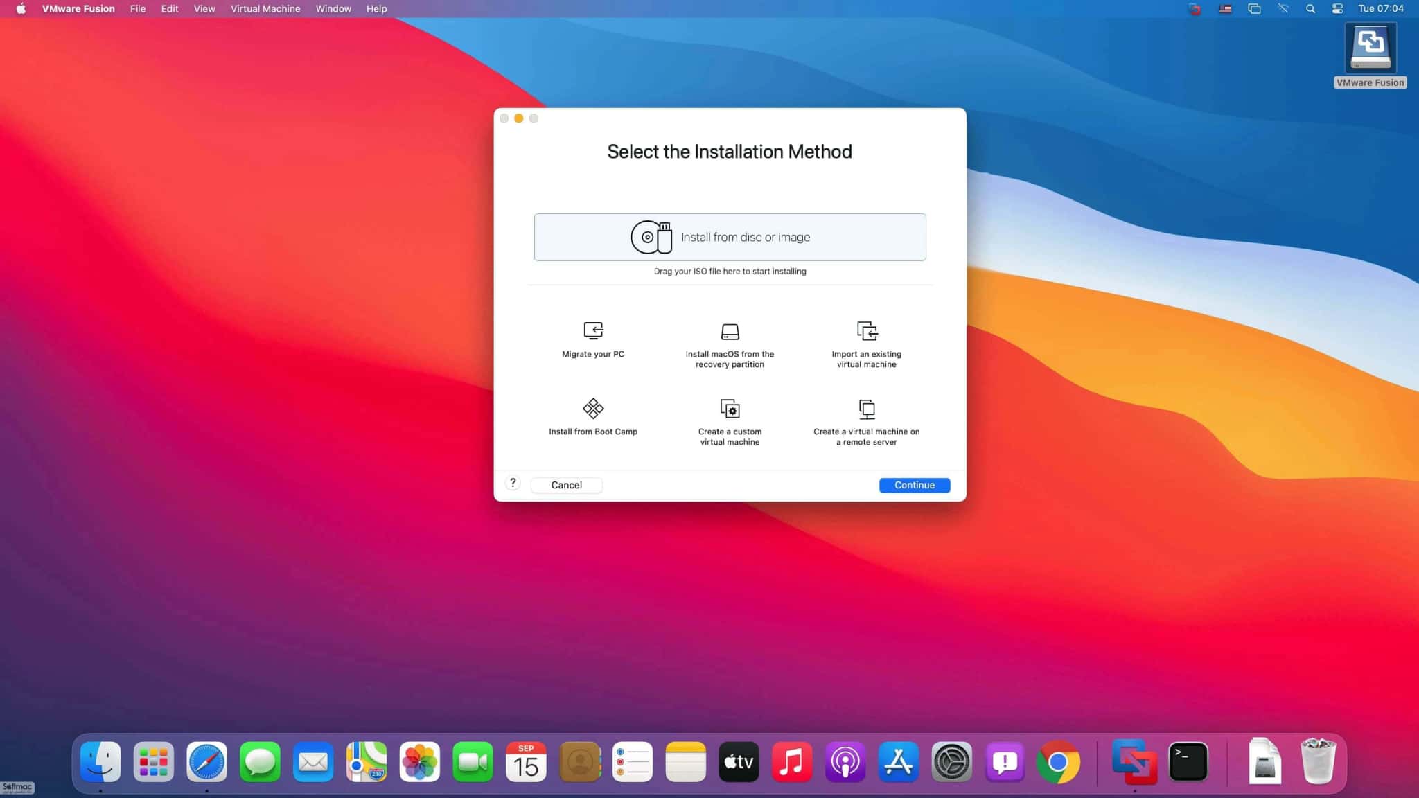 اسکرینشات 3 VMware Fusion Pro