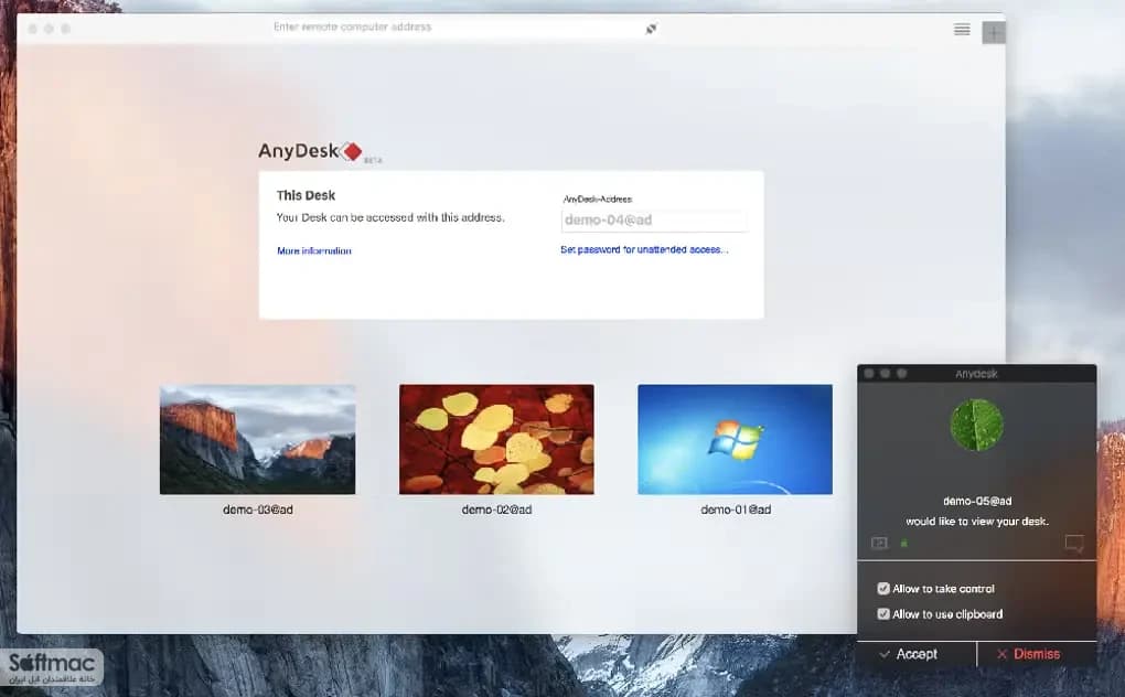 اسکرینشات 1 AnyDesk