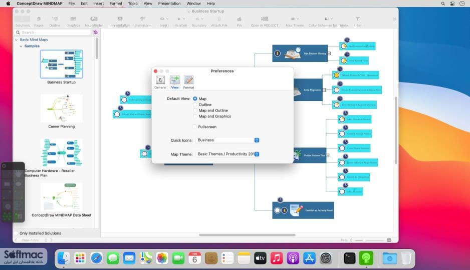 اسکرینشات 1 ConceptDraw MINDMAP